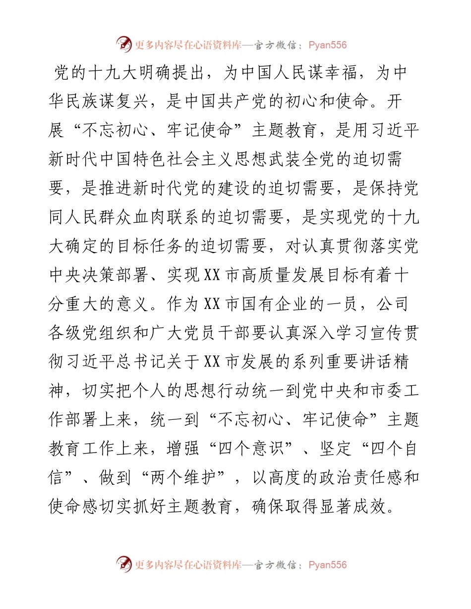 081503第二批不忘初心牢记使命主题教育的实施方案国企.docx_第2页