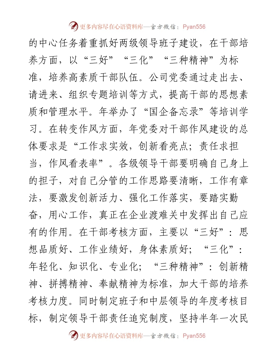 0106X公司党委书记度抓基层党建工作述职报告.docx_第2页