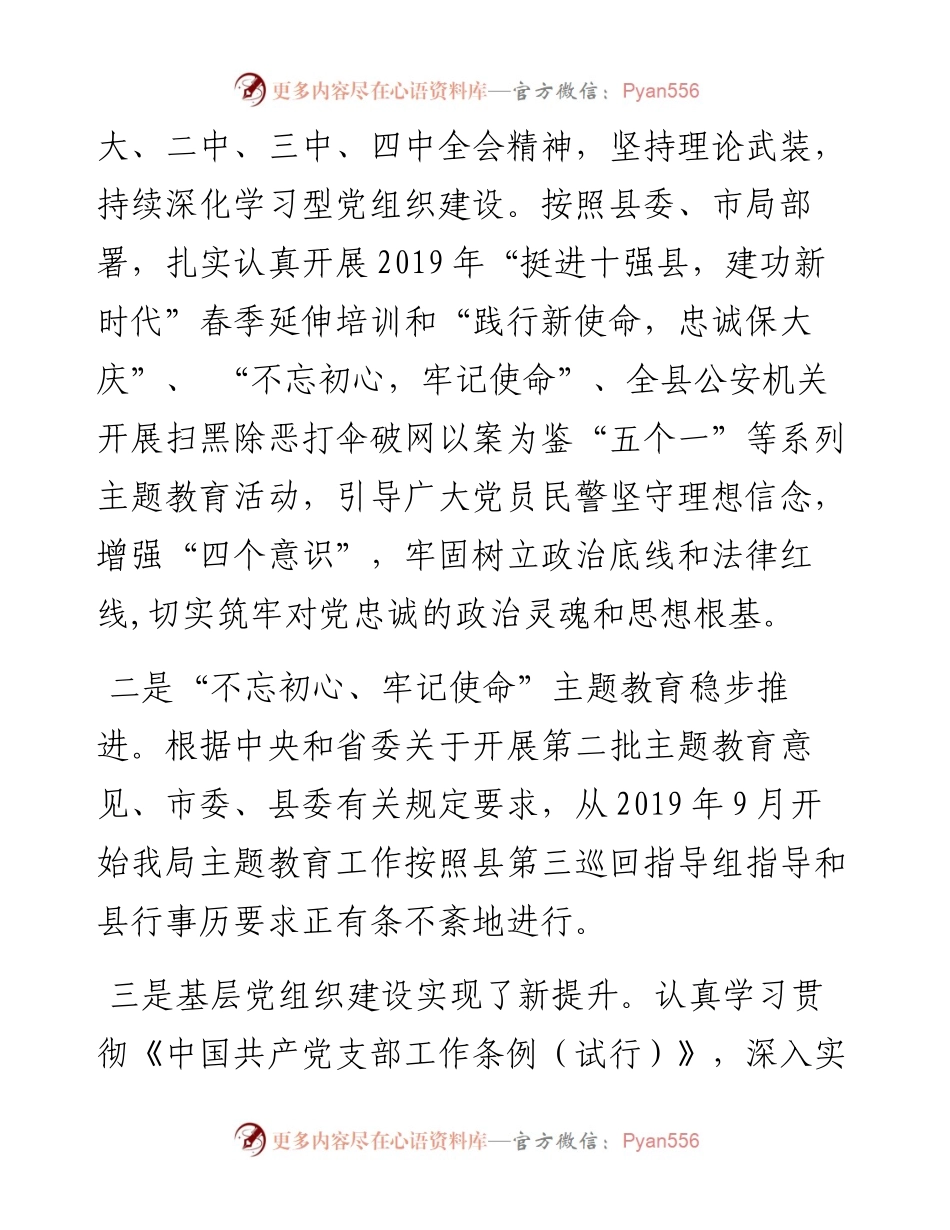 010601-度县公安局党建工作总结.docx_第2页
