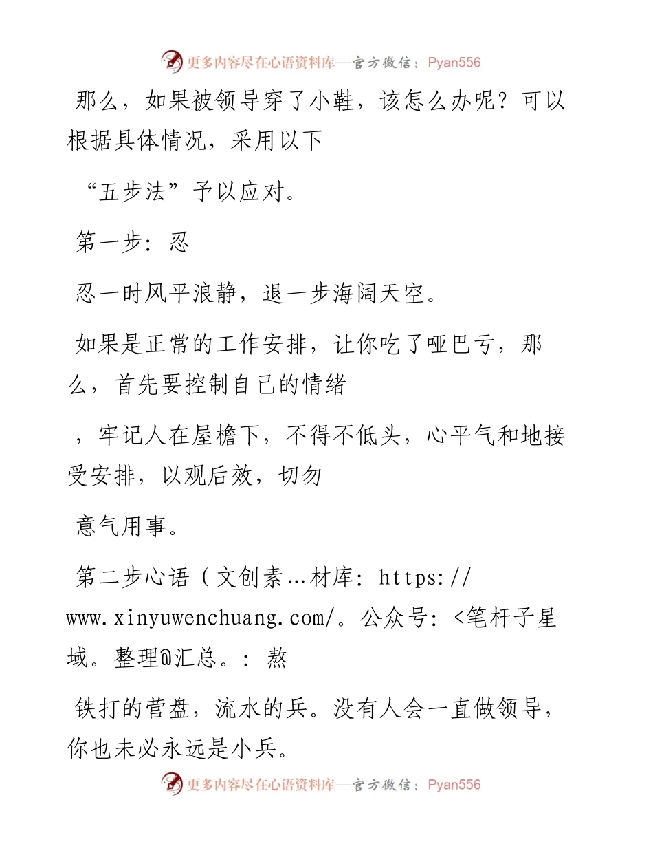 -12-30 老人言：体制内，被领导穿小鞋该怎么应对？.docx_第2页