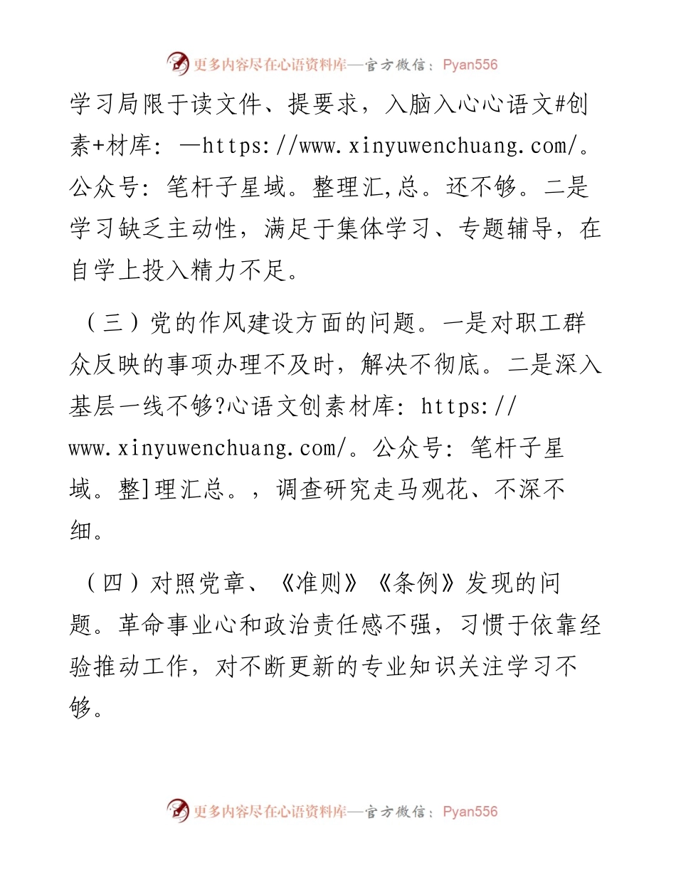 080604领导班子检视问题情况报告.docx_第2页