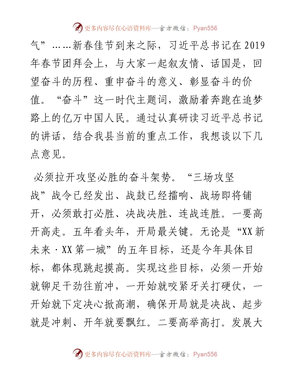 0211县委理论学习中心组学习习近平团拜会重要讲话精神研讨发言.docx_第2页