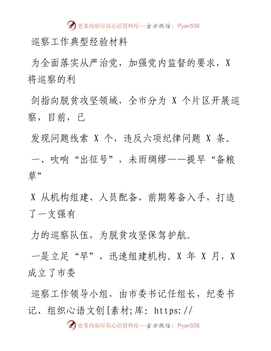 0417笔友分享巡察工作典型经验材料.docx_第1页