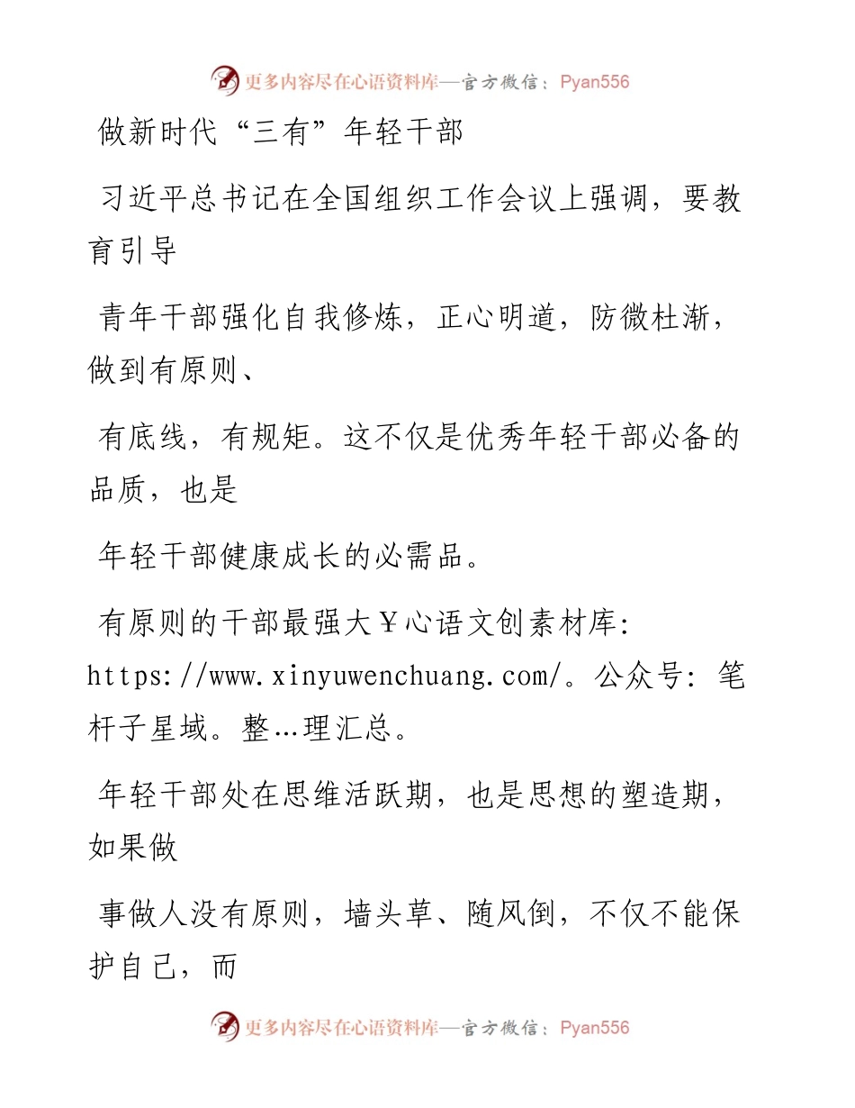 0718做新时代“三有”年轻干部.docx_第1页