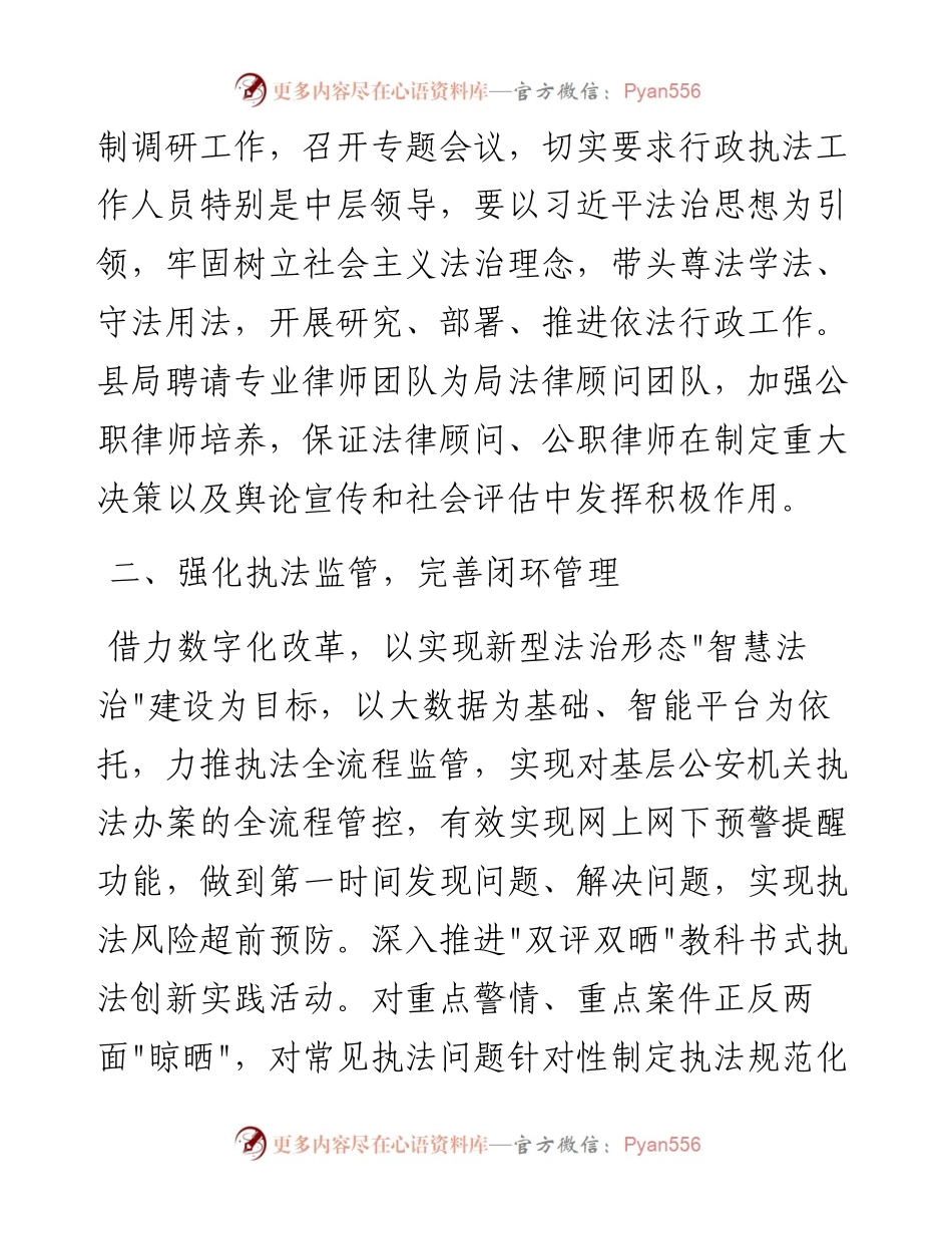 020119：县公安局行政执法工作报告.docx_第2页