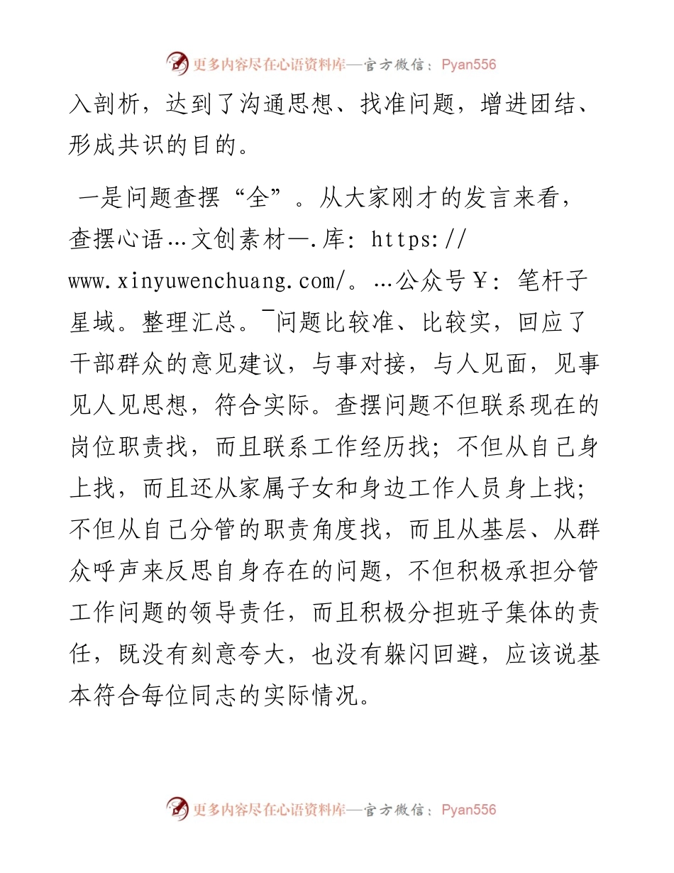 0620在“不忘初心、牢记使命”主题教育专题民主生活会上的点评讲话.docx_第2页