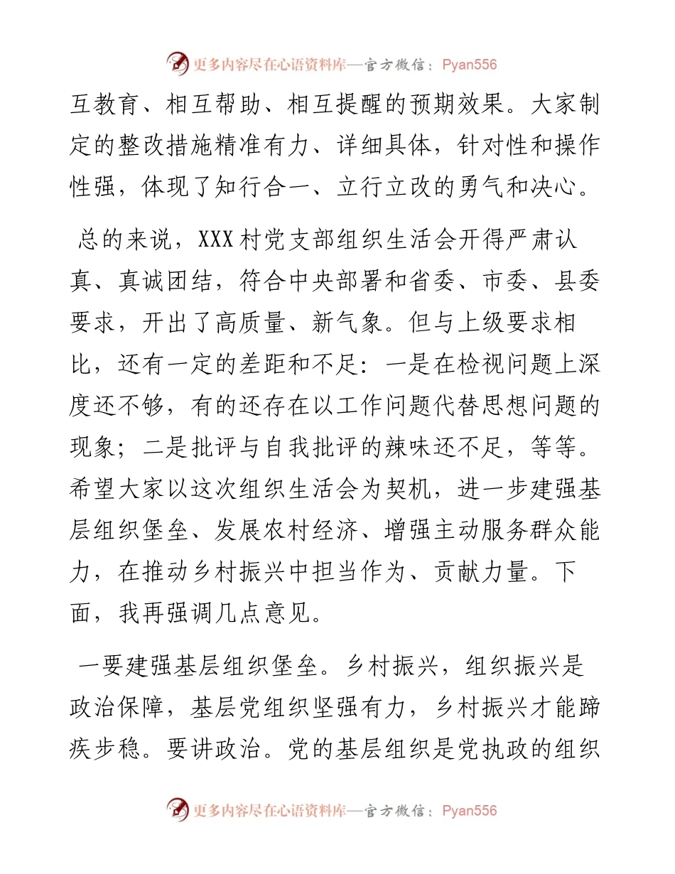 0504县长在参加基层党支部组织生活会上的讲话.docx_第2页