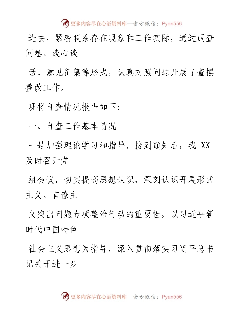 0511笔友分享关于开展形式主义官僚主义整治专项工作对照检查材料报告.docx_第2页