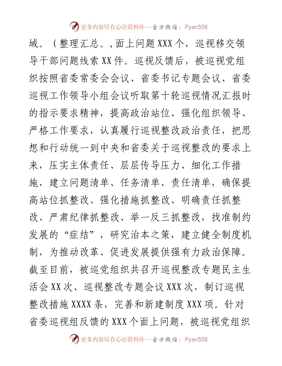 0120巡视整改进展情况综述.docx_第2页
