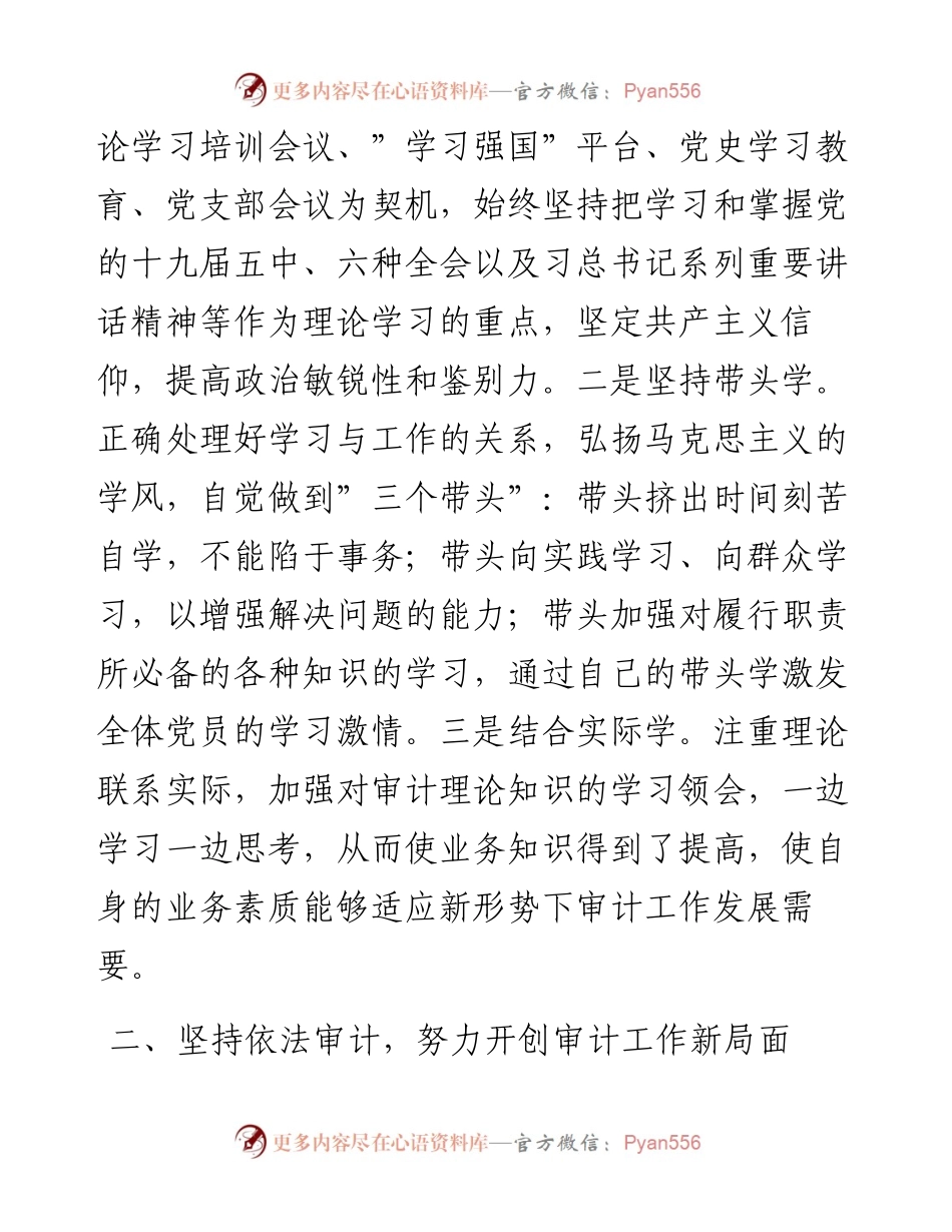 020905：度审计主任述职述廉报告.docx_第2页