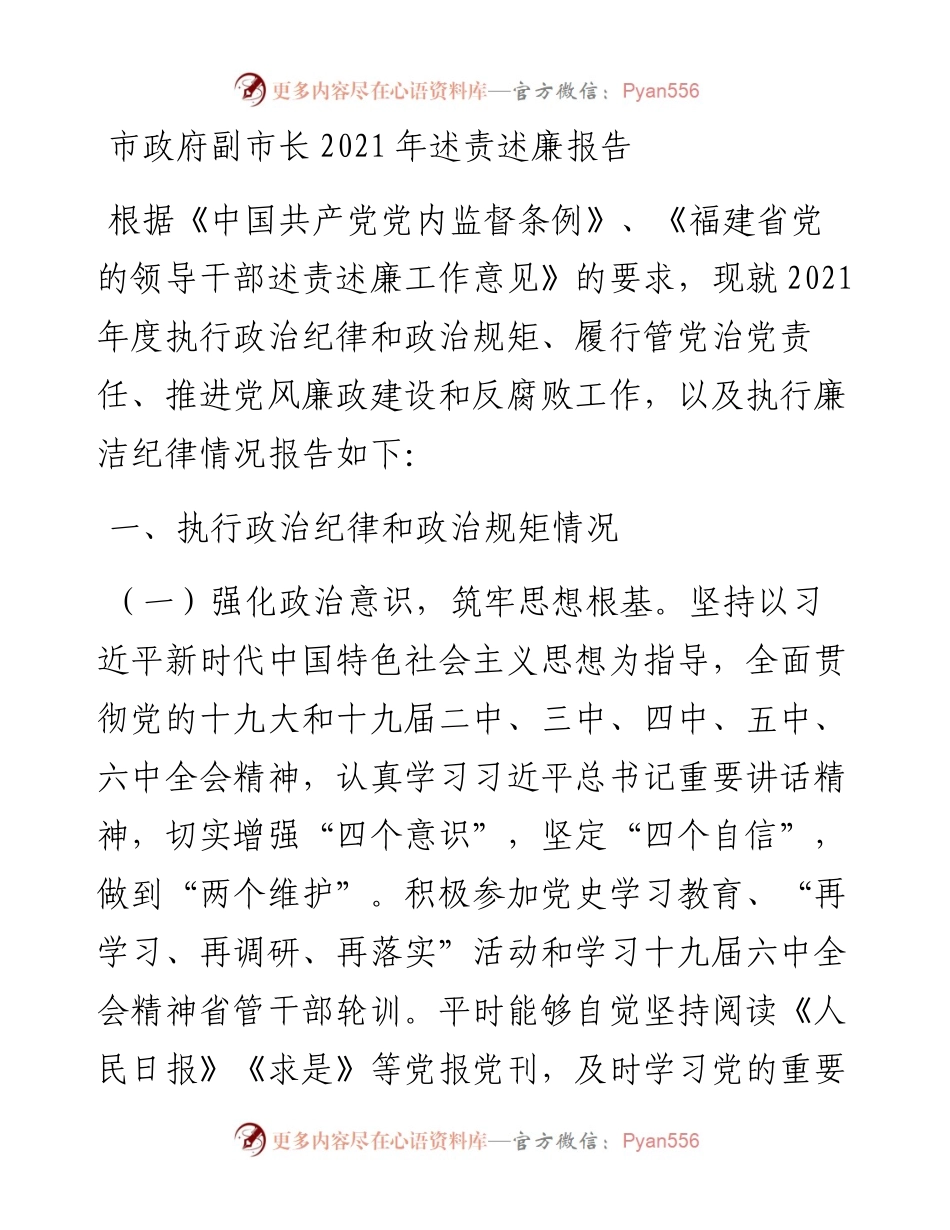 021439：市政府副市长述责述廉报告.docx_第1页