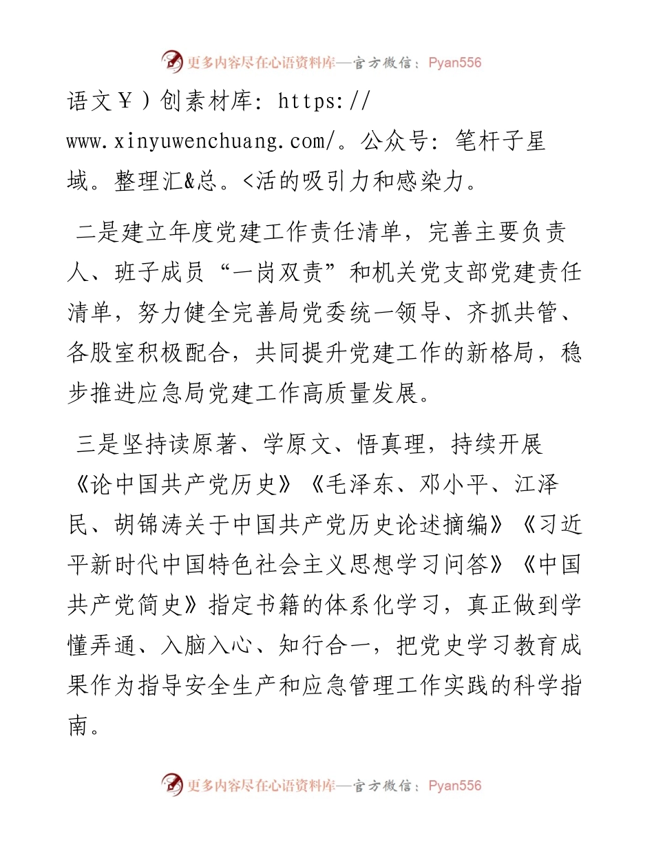 1009X县应急管理局党建工作汇报材料.docx_第2页