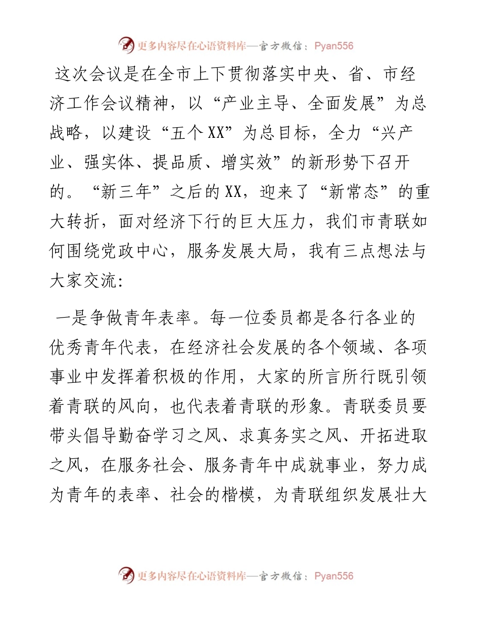 07-XX同志在市青联四届二次常委会上的讲话.docx_第2页