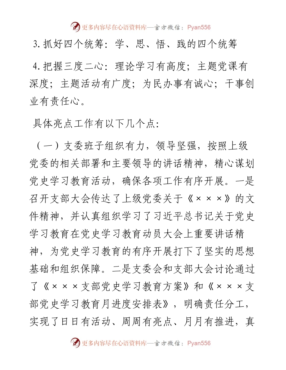 012730：xxx党支部汇报材料.docx_第2页