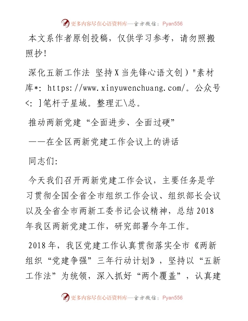 0509在全区两新党建工作会议上的讲话（范文）.docx_第1页
