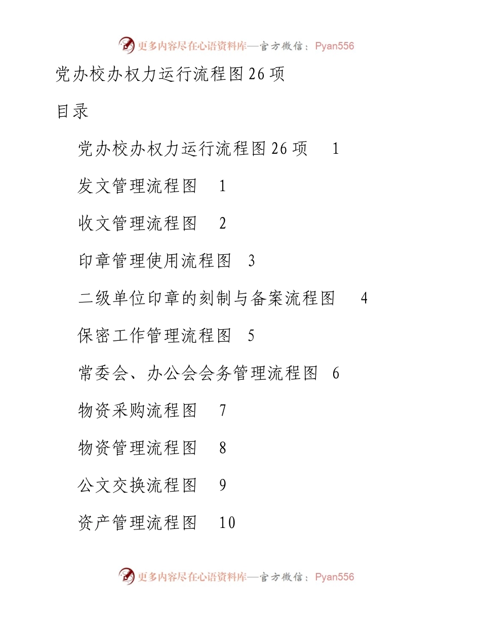 021804党办校办权力运行流程图26项.docx_第1页