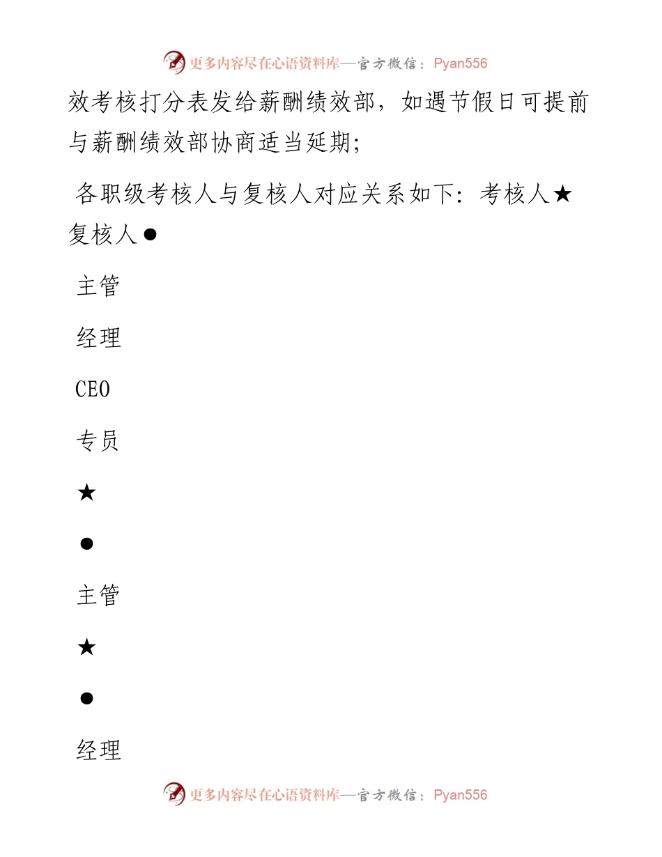 0508集团公司各部门绩效管理办法（版）.docx_第2页
