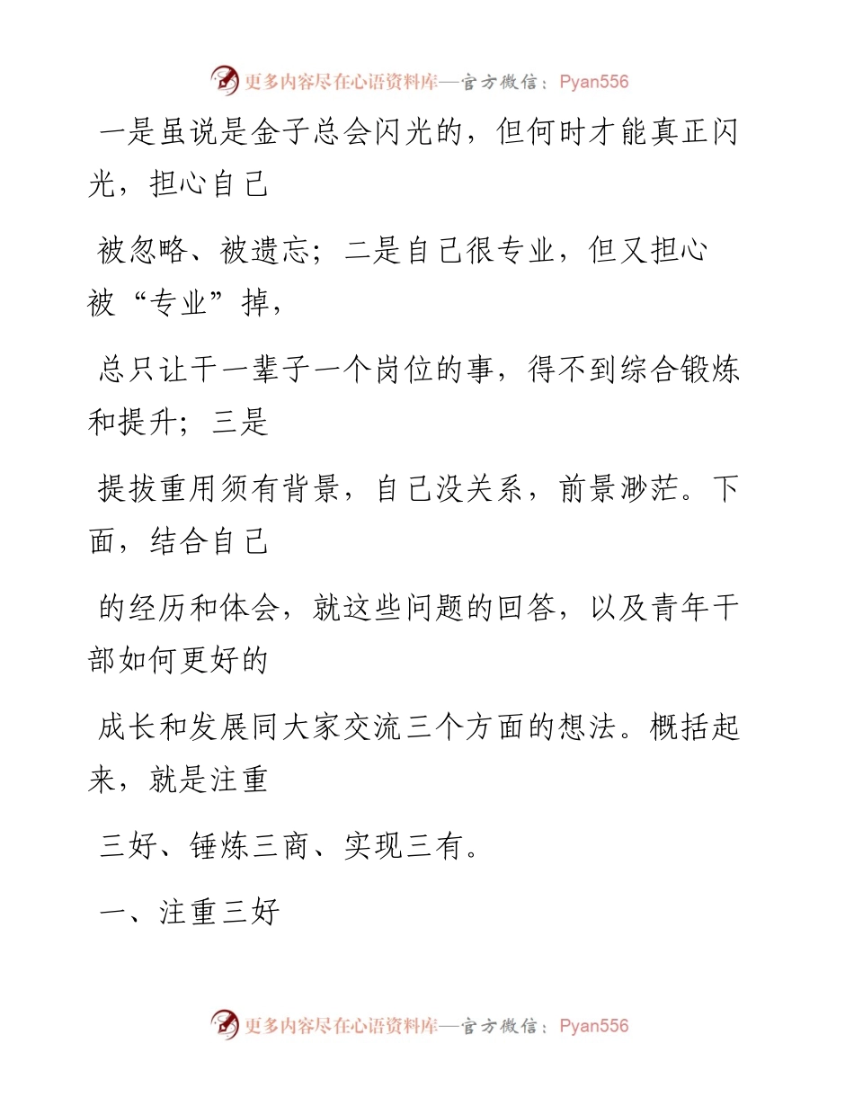 0307笔友分享市委书记在青年干部座谈会上的即兴讲话.docx_第2页
