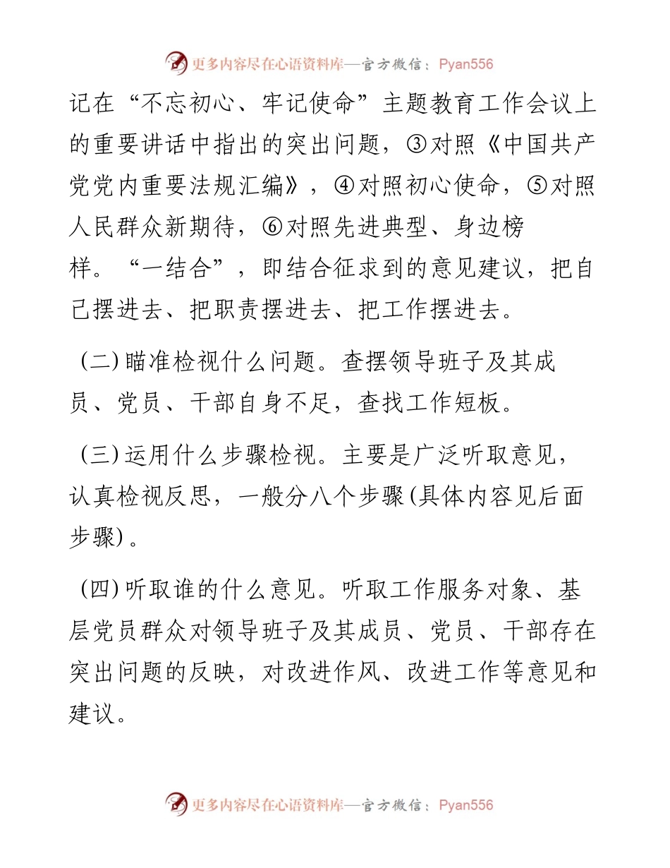 070606不忘初心牢记使命主题教育检视问题工作方案.docx_第2页