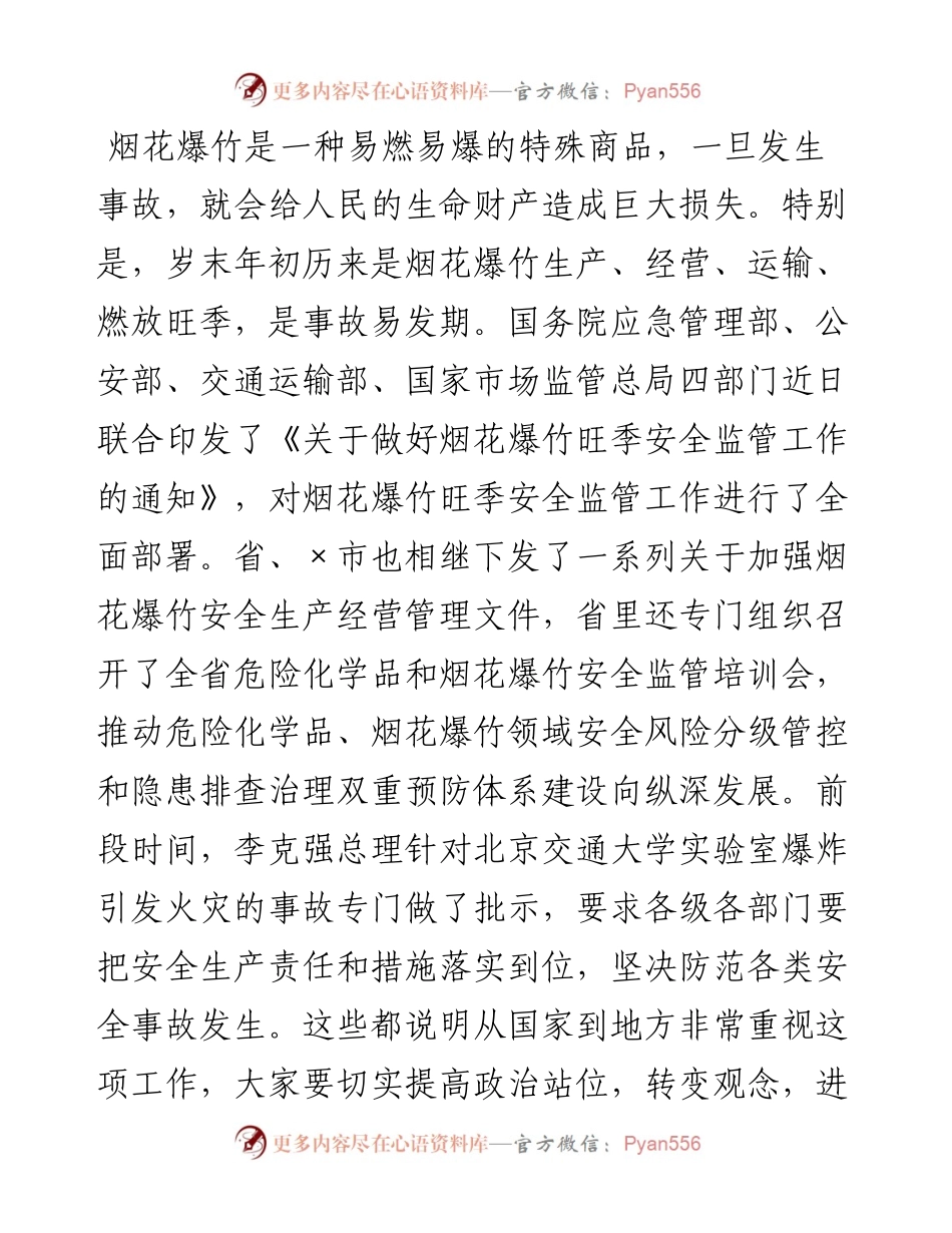 0108在全市烟花爆竹安全管理工作会议上的讲话（范文）.docx_第2页