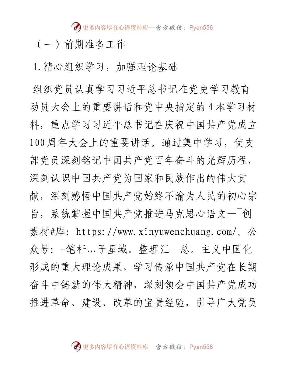 0821X税务局党支部党史学习教育专题组织生活会方案.docx_第2页