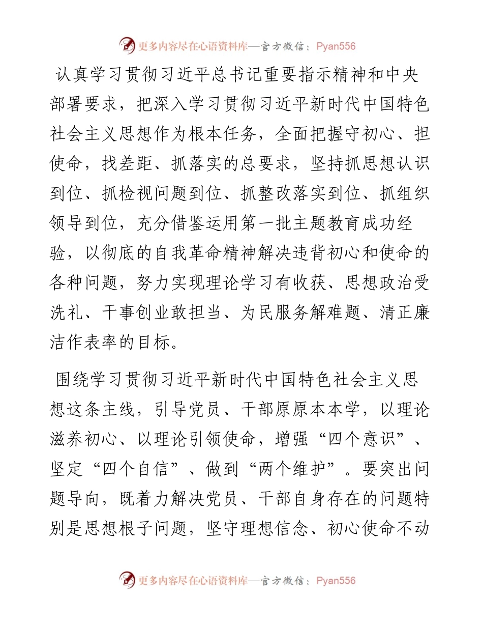 091005开展不忘初心牢记使命主题教育工作方案.docx_第2页