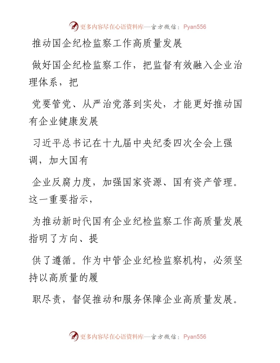0313推动国企纪检监察工作高质量发展.docx_第1页