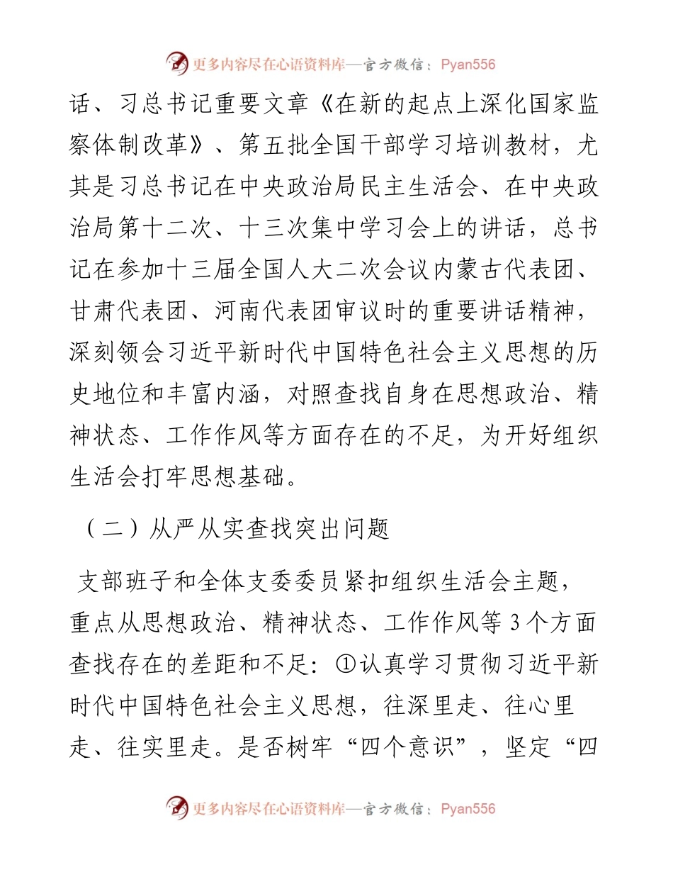 03061-专题组织生活会综合情况报告.docx_第2页