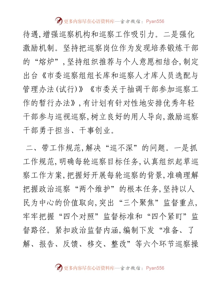 0404座谈发言：用好“四带”破解巡察“四不”难题.docx_第2页