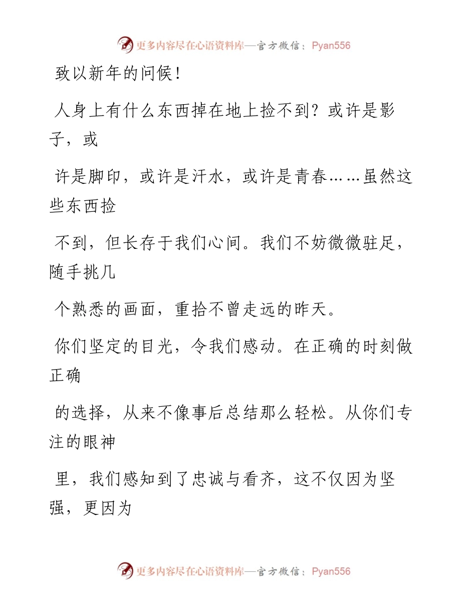 0124新春团会拜致辞（党政机关版）材料范文赏析21篇（仅限学习，请勿抄袭）.docx_第2页