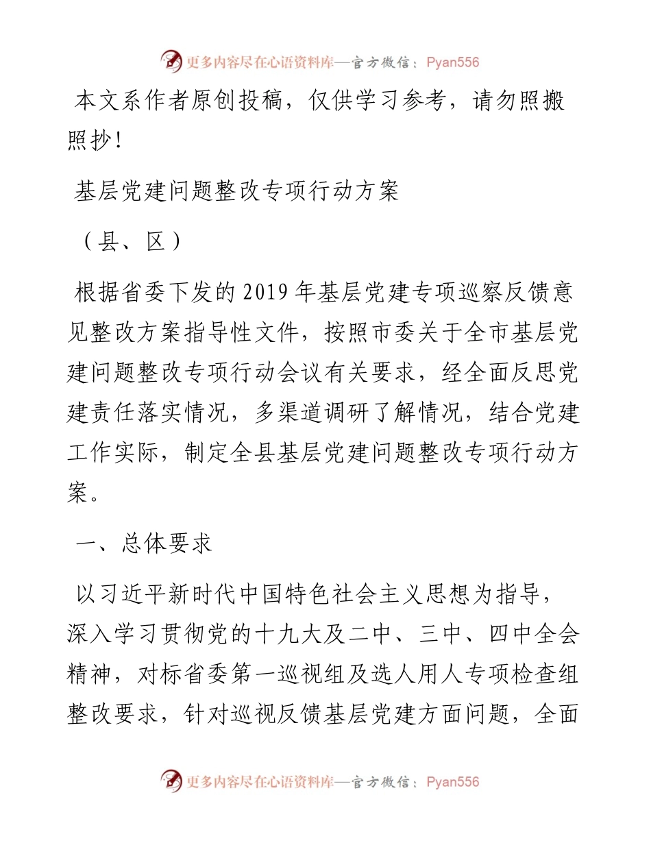 022906整改基层党建问题.docx_第1页