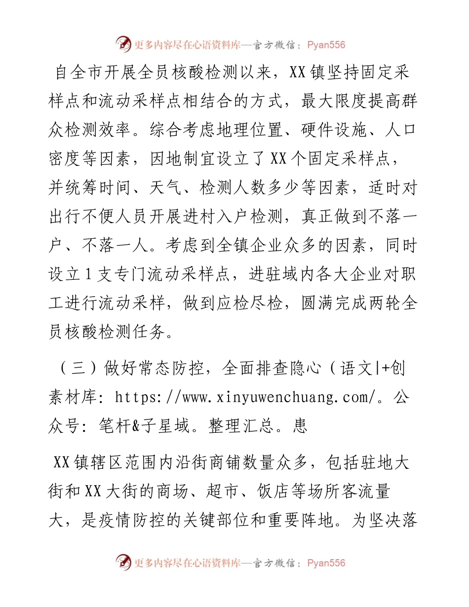 030449：XX镇疫情处置工作专题报告.docx_第2页
