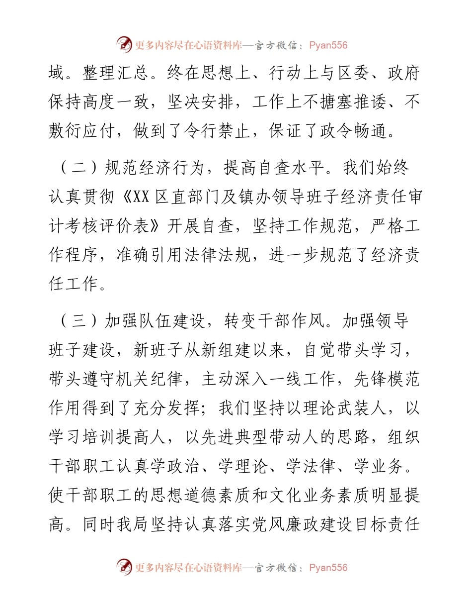 0310领导班子经济责任履行情况自查报告.docx_第2页