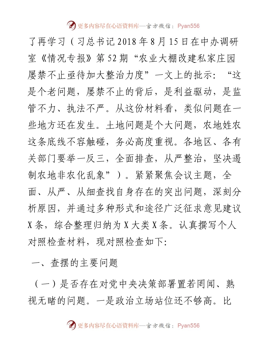 042202大棚房专项整治民主生活会对照检查材料.docx_第2页