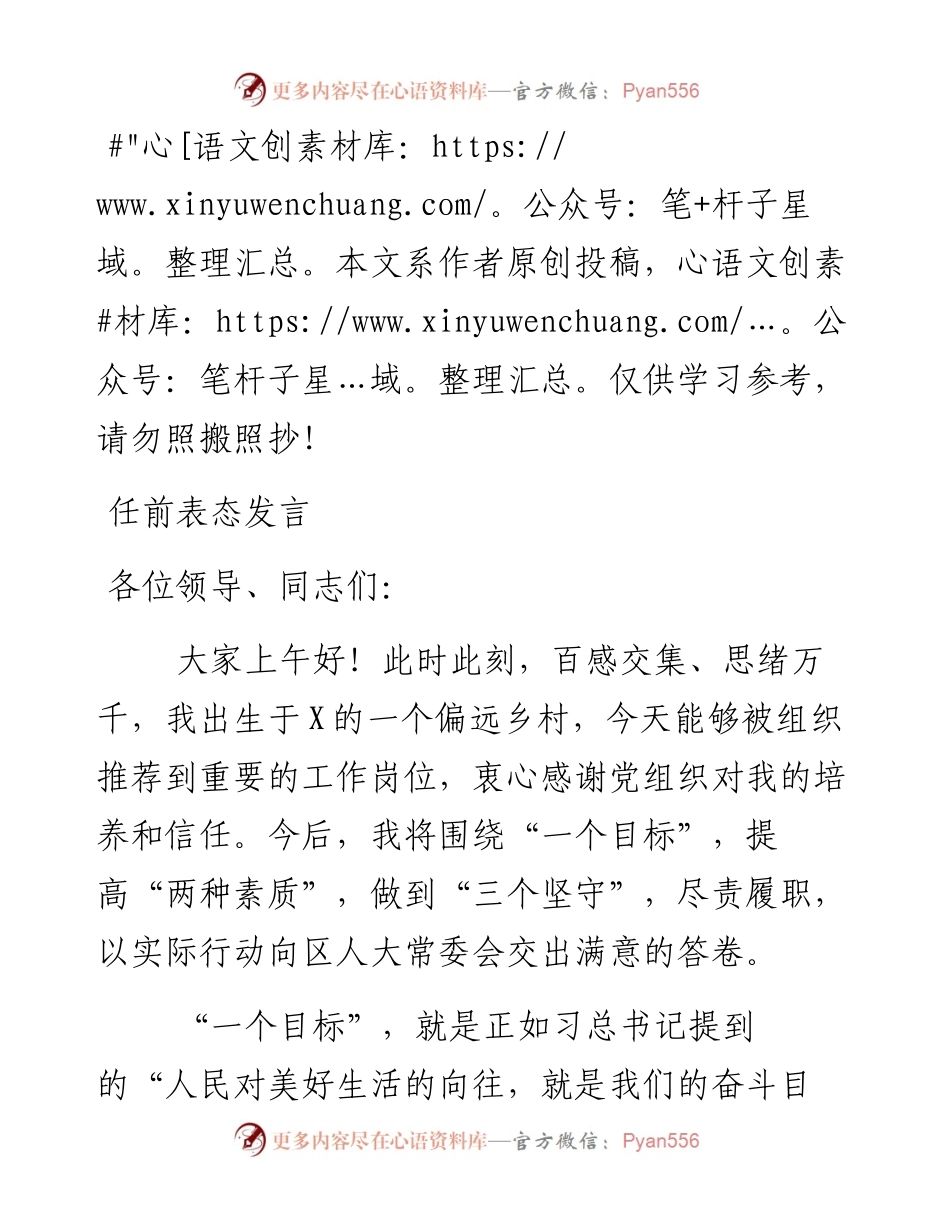 03028-任职表态发言.docx_第1页