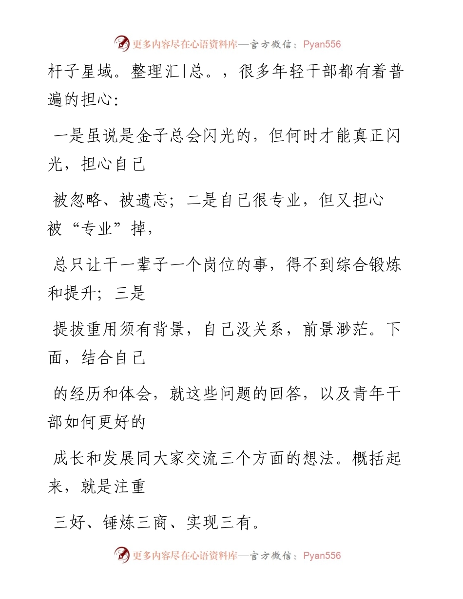 0119笔友分享市委书记在青年干部座谈会上的即兴讲话.docx_第2页