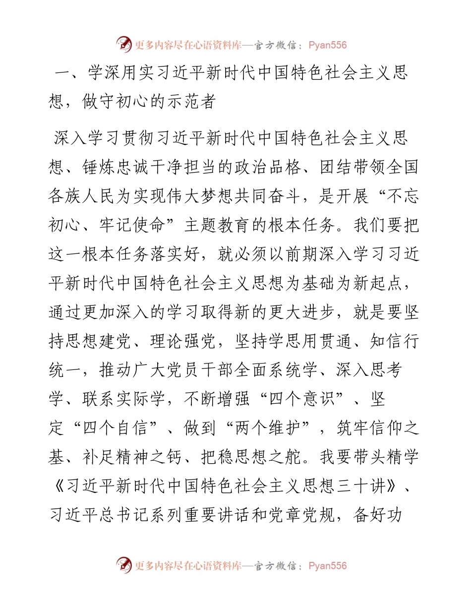 060504学习在全党开展不忘初心牢记使命主题教育工作会议精神研讨发言.docx_第2页
