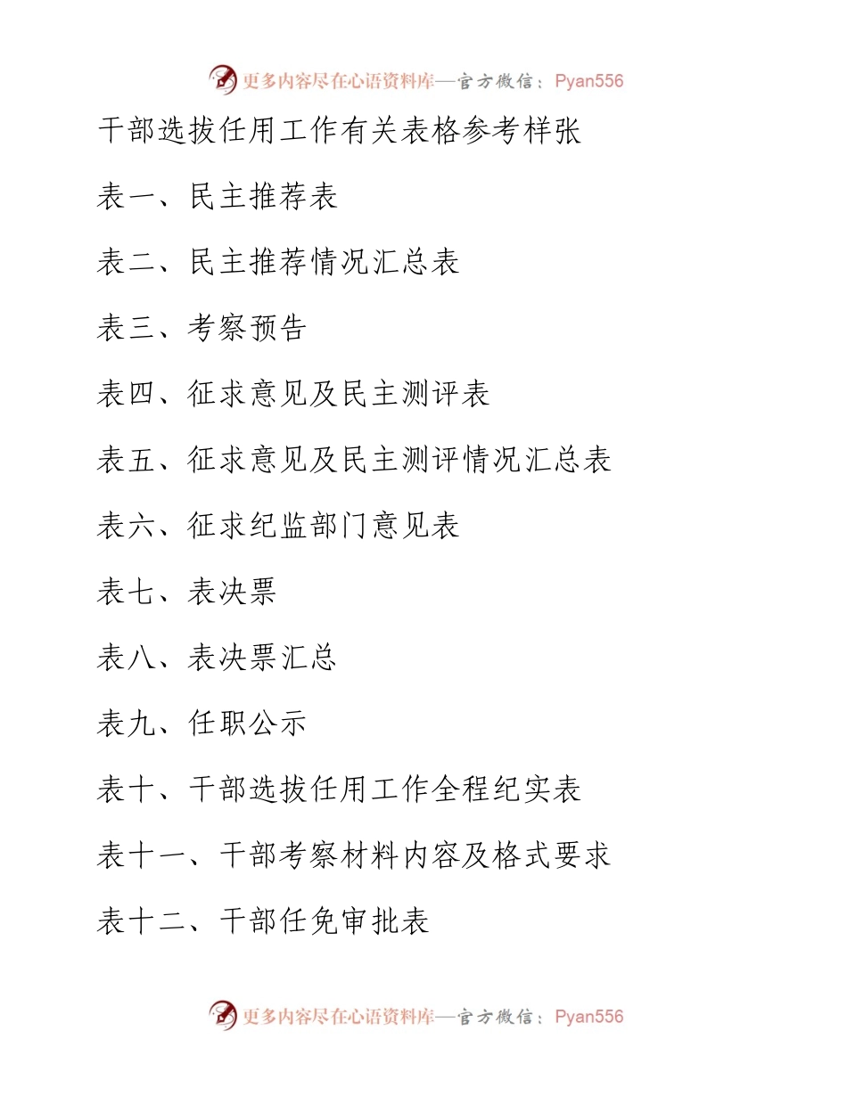 03029-干部选拔任用工作全部系列表格12张.docx_第1页