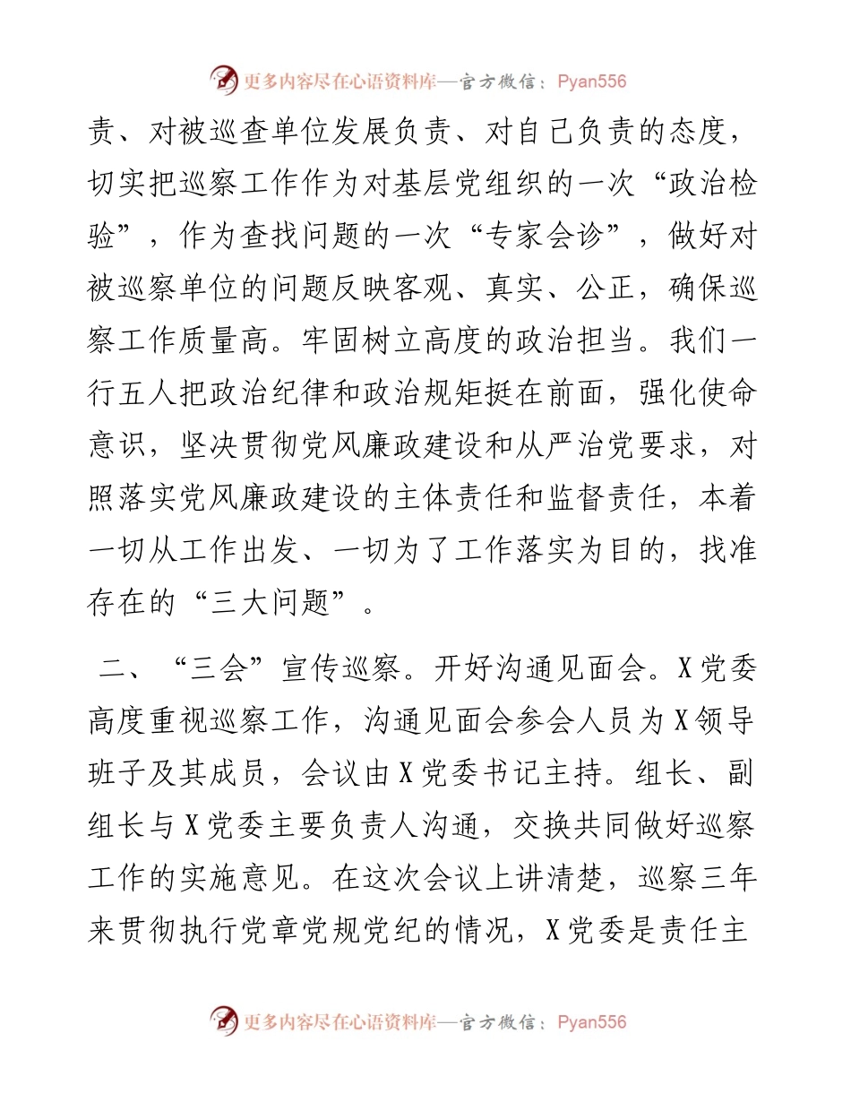 0419巡察组巡察工作总结.docx_第2页
