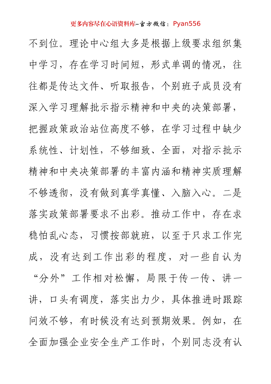 2024年民主生活会四个带头个人检查材料（4379字）含个人事项上级申报.docx_第2页