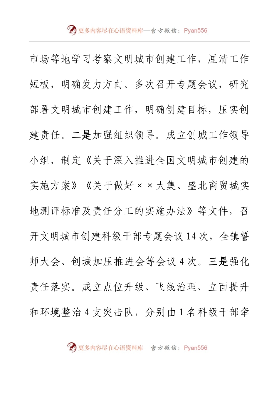 乡镇文明城市创建典型材料.docx_第2页