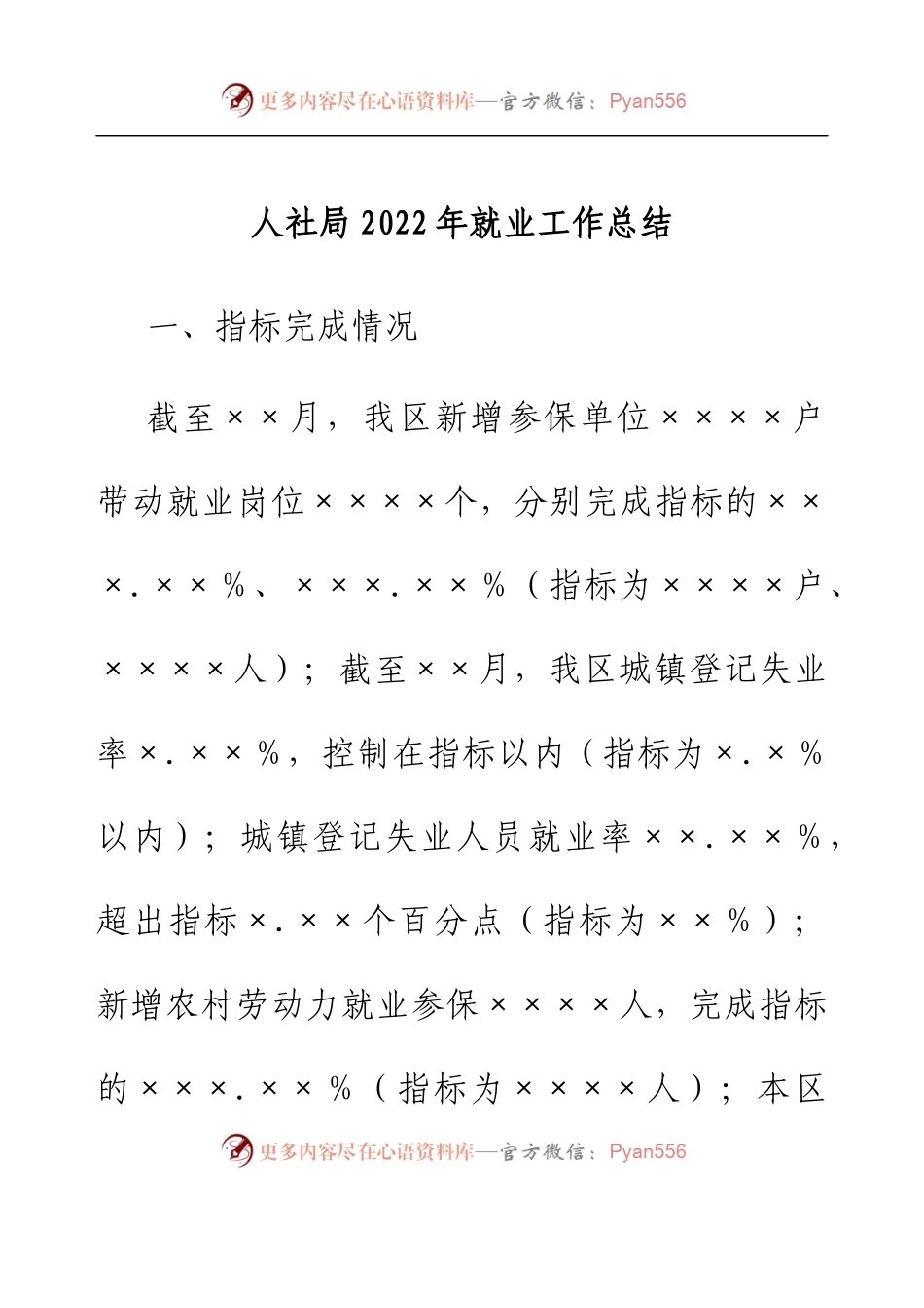 人社局2022年就业工作总结.docx_第1页