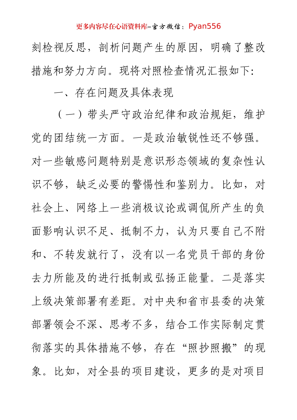 2024年班子成员民主生活会个人对照检查剖析材料.docx_第2页