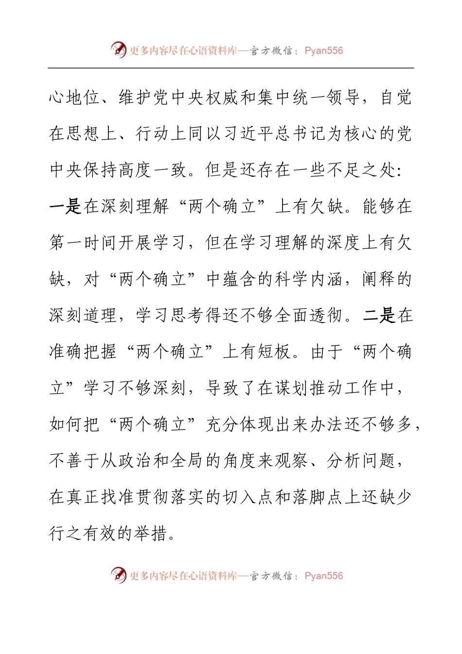 2022年组织生活会支部书记发言提纲.docx_第2页