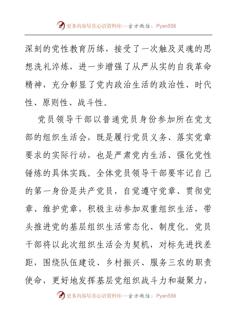 2022年度基层支部组织生活会总结讲话.docx_第2页
