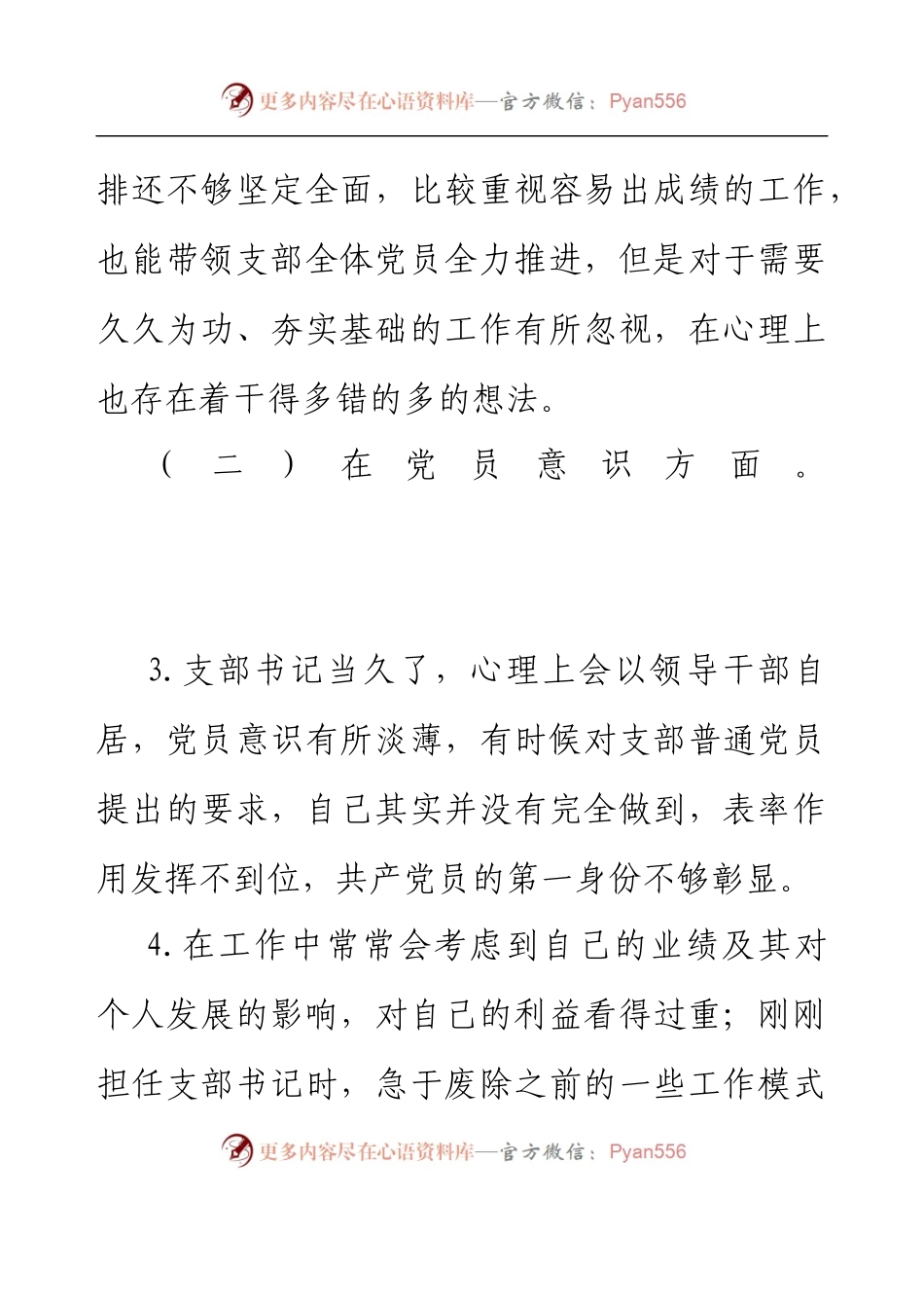 XX党支部2022年度组织生活会个人发言提纲（党支部书记）.docx_第2页