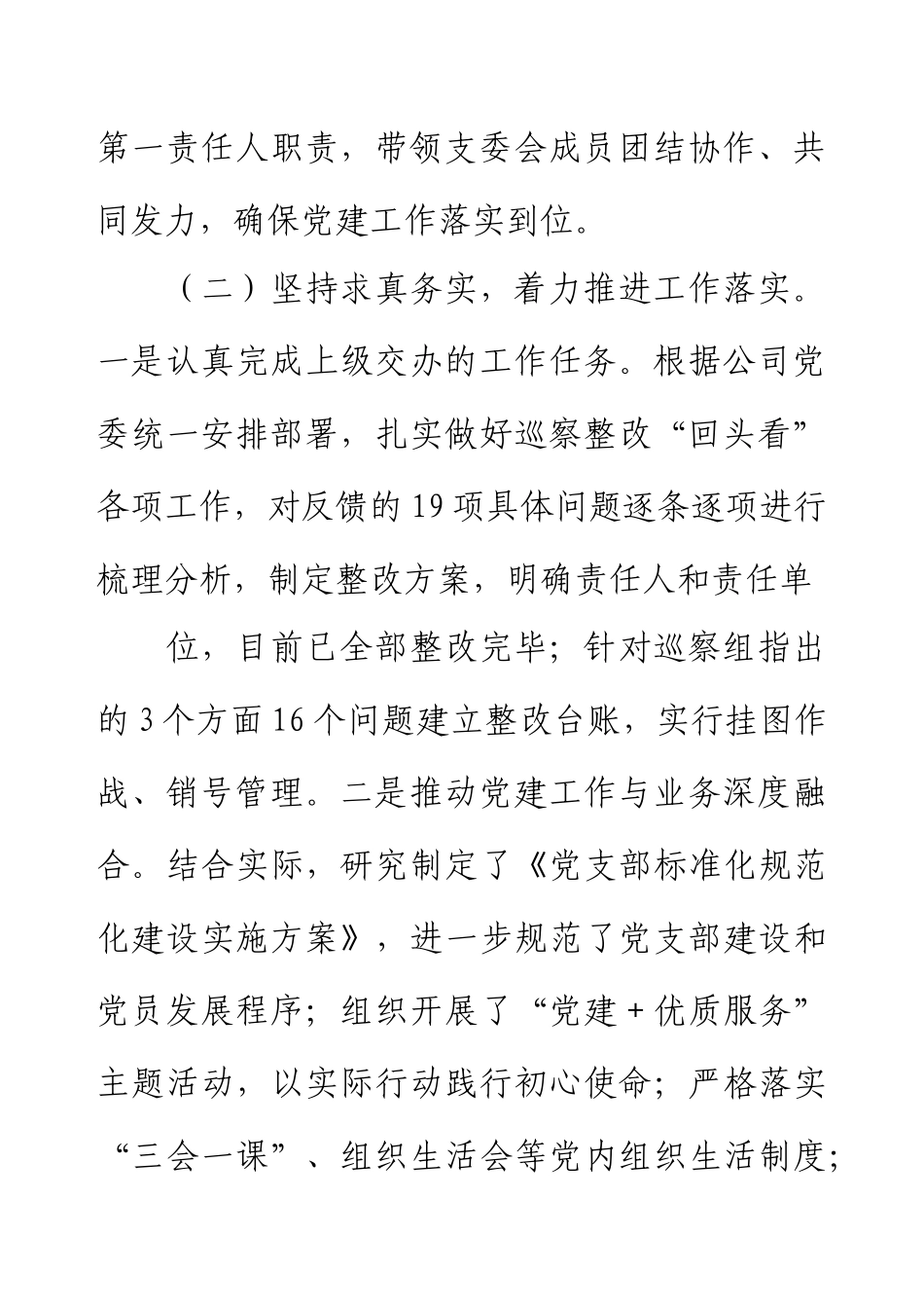 2024年度党支部书记述责述廉报告.docx_第2页