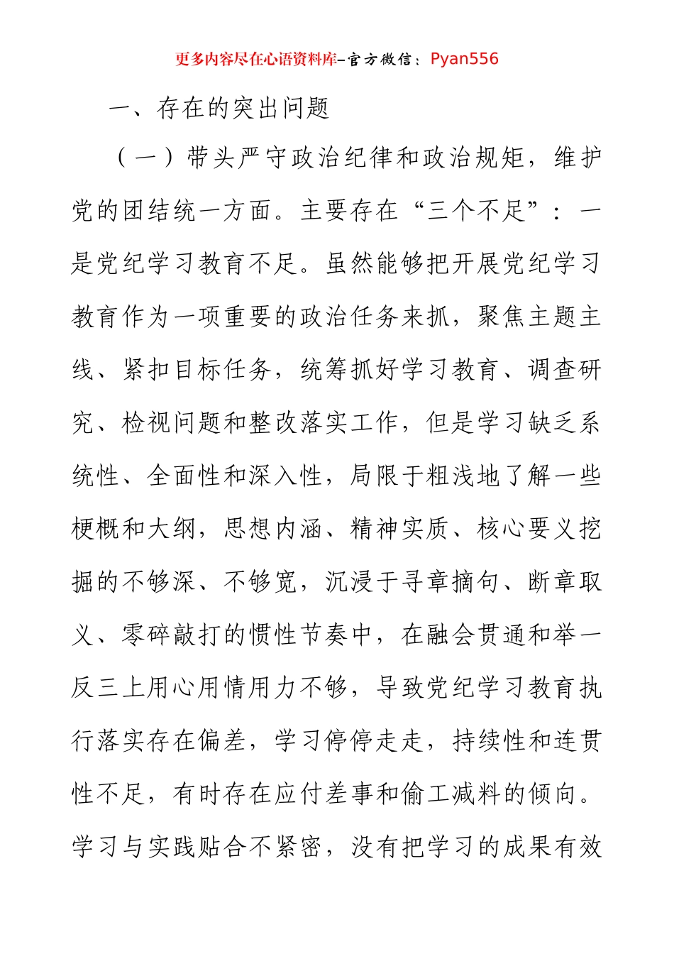 2024年度民主生活会“四个带头”个人对照检查材料（5320字）.docx_第2页