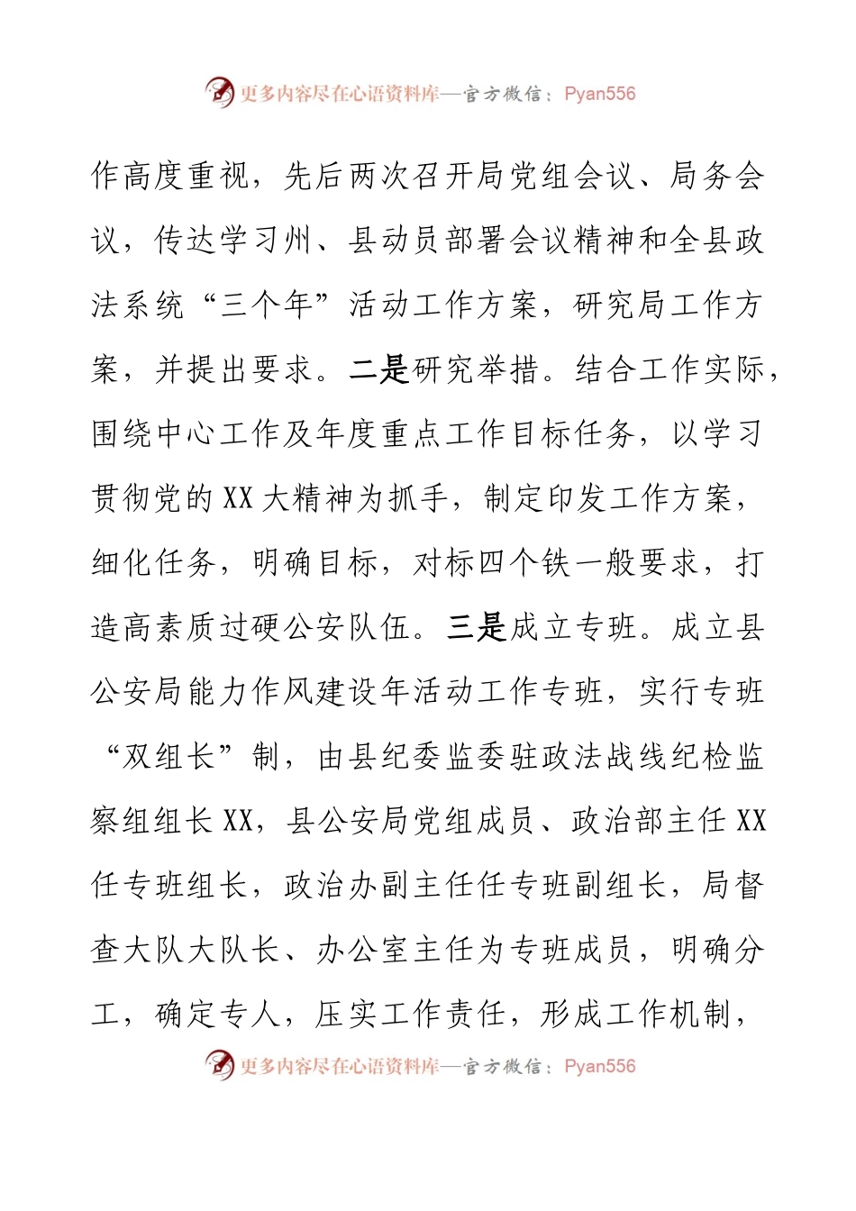 XX县公安局能力作风提升年活动情况总结.docx_第2页