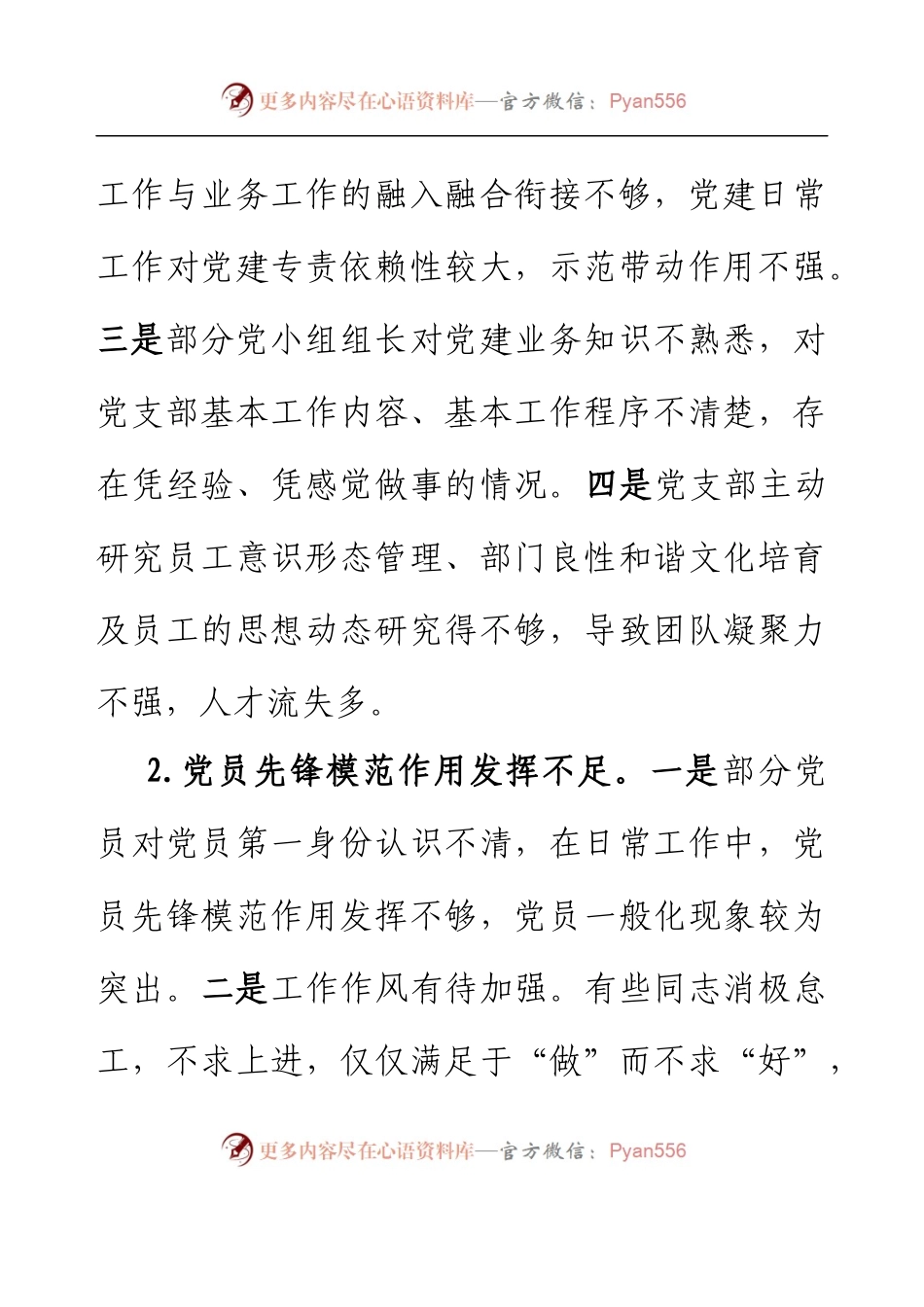 党支部党建工作短板分析及2023年重点工作安排.docx_第2页